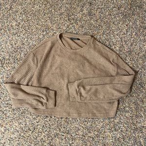 Brown shein long sleeve shirt